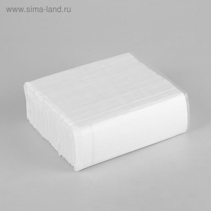Полотенца бумажные «KonTiss», Z-сложения, 2 сл, белые, 200 шт - Фото 1