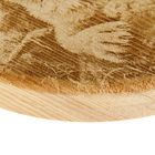 Доска разделочная из массива кедра «Рысь», d=18 см - Фото 3