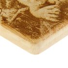 Доска разделочная из массива кедра «Рысь», 18×18 см - Фото 3