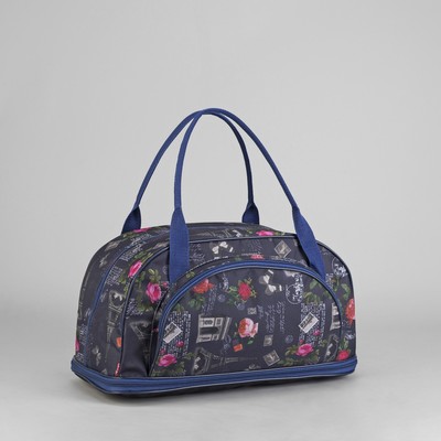 Сумка дорожная «Париж и розы», трансформер, отдел на молнии, наружный карман