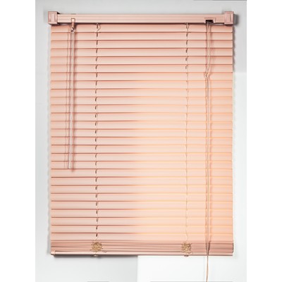 Жалюзи, пластик, 100×160 см, цвет бежевый