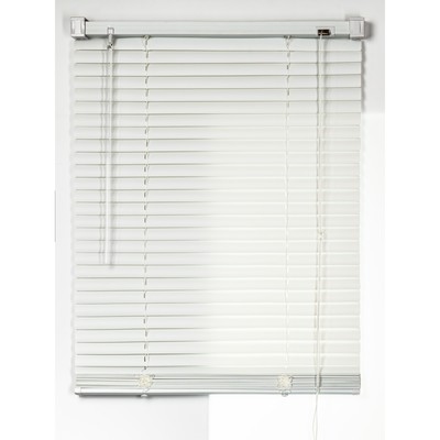 Жалюзи, пластик 80х160 см, цвет белый