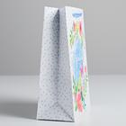 Пакет подарочный ламинированный вертикальный, упаковка, «Бабочки», MS 18 х 23 х 8 см, ручка МИКС - Фото 2
