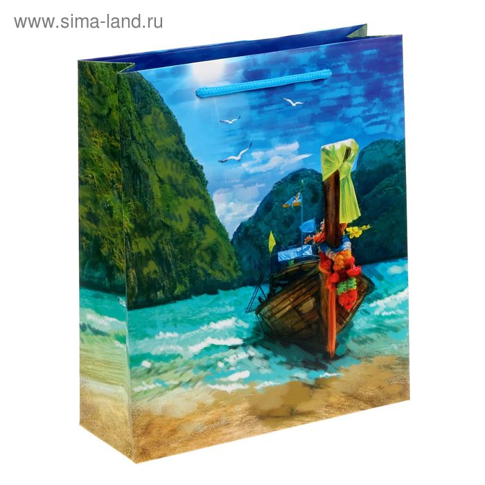 Пакет ламинированный вертикальный «Райский уголок», ML 23 × 27 × 8 см - Фото 1