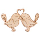 Шильдик деревянный "Влюбленные птички" - Фото 3