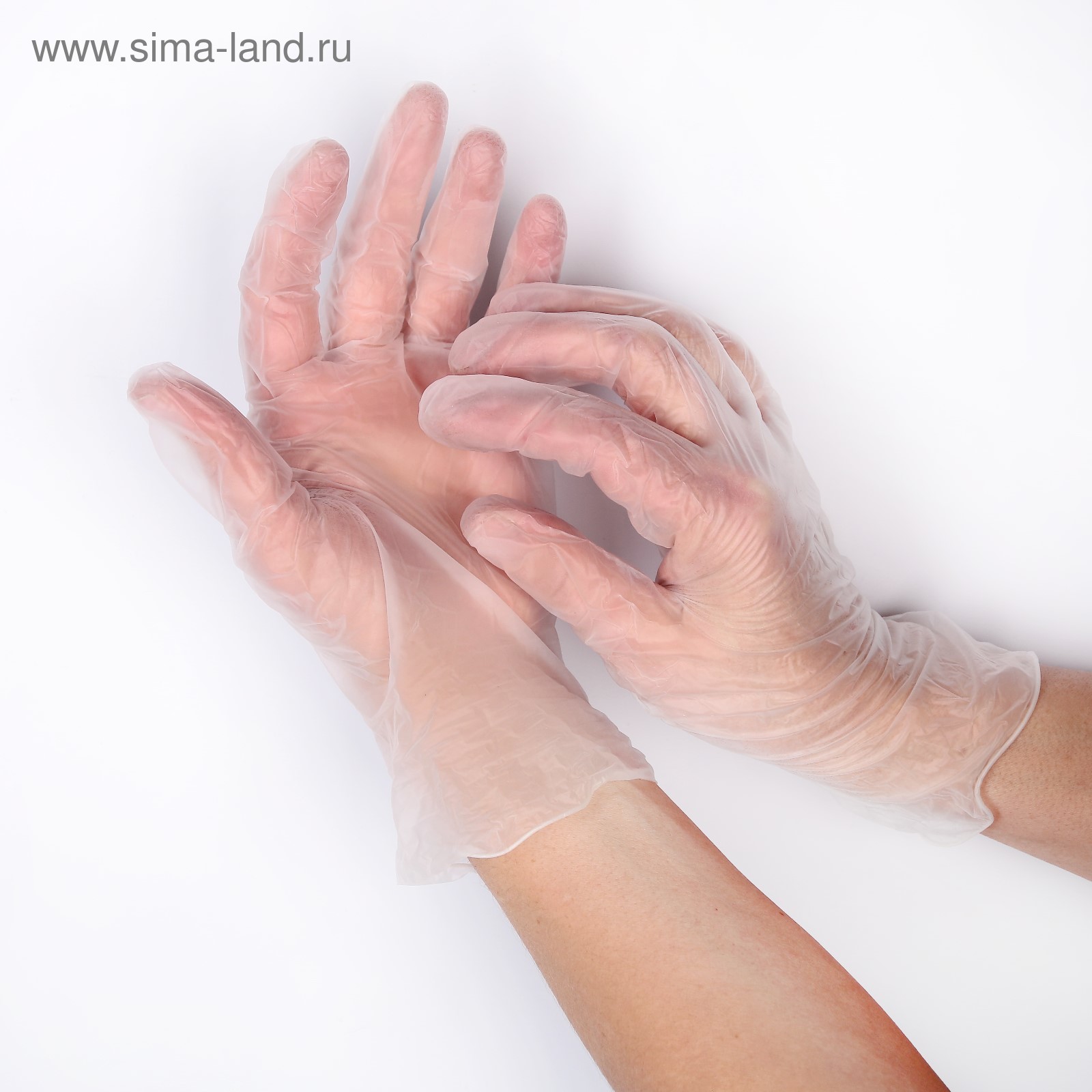 Перчатки виниловые, размер L, "Клевер", 10 шт/уп (1854151) - Купить по ...