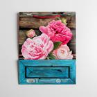 Пакет подарочный ламинированный, упаковка, «Садовые пионы», MS 18 х 23 х 8 см 1526966