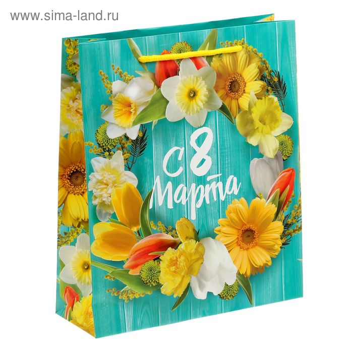 Пакет ламинированный вертикальный «Свежесть весны», ML 23 × 27 × 8 см - Фото 1