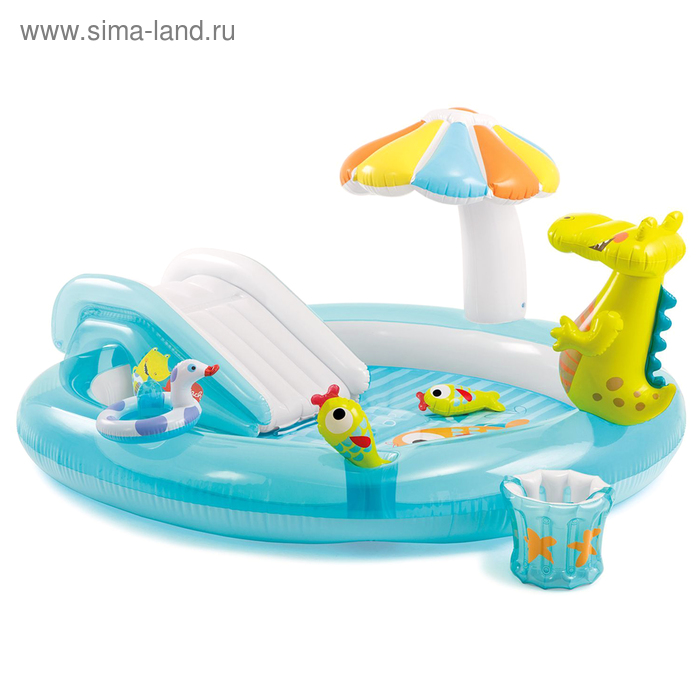 Игровой центр «Крокодильчик», 203х173х89 см, от 3 лет 57129NP INTEX - Фото 1