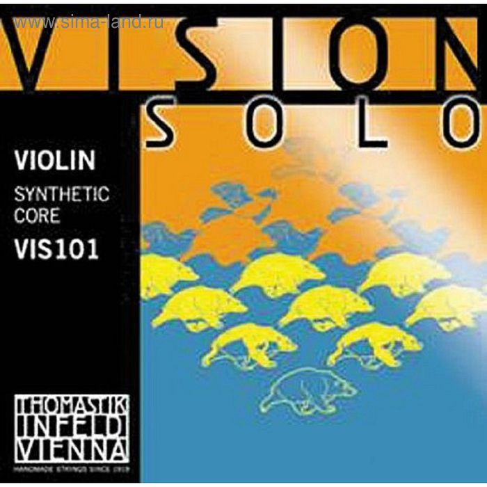 Комплект струн для скрипки  Thomastik VIS101 Vision Solo размером 4/4, среднее натяжение - Фото 1