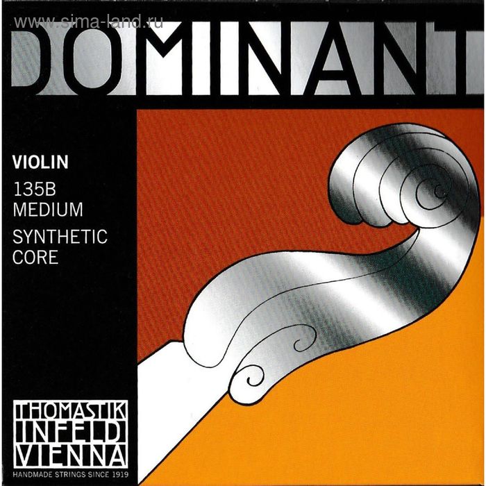 Комплект струн для скрипки Thomastik 135B Dominant  размером 4/4, среднее натяжение - Фото 1
