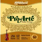 Комплект струн для скрипки D'Addario J56-1/2M Pro-Arte размером 1/2, среднее натяжение - фото 299629486