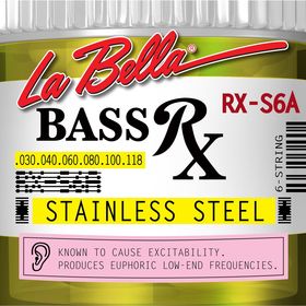 

Комплект струн для 6-струнной бас-гитары La Bella RX-S6A RX – Stainless