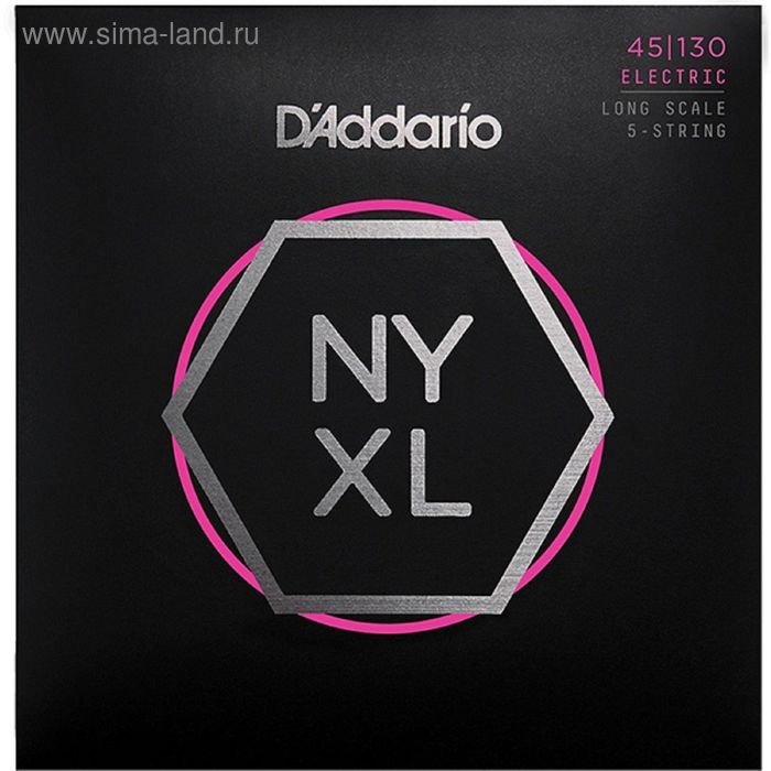 Комплект струн для 5-струнной бас-гитары D'Addario NYXL45130 NYXL - Фото 1