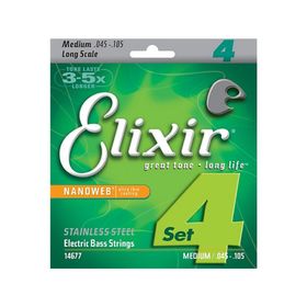 

Комплект струн для бас-гитары Elixir 14677 NANOWEB