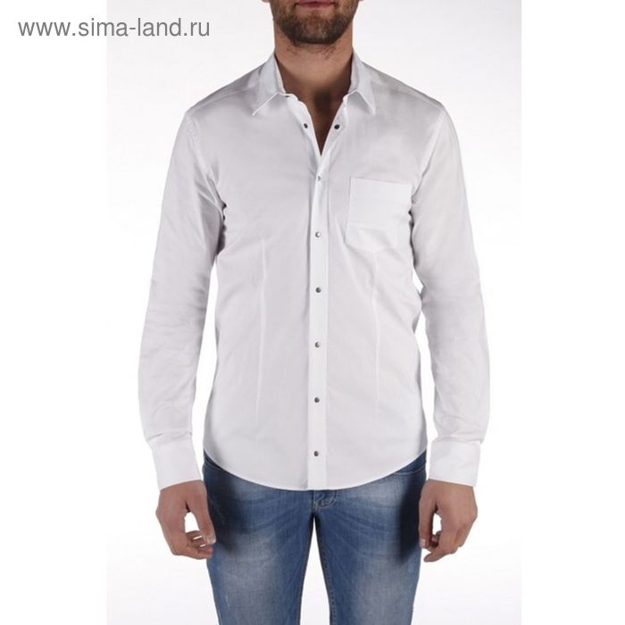 Рубашка мужская, размер 56-58, цвет белый 4297-184-60 - Фото 1