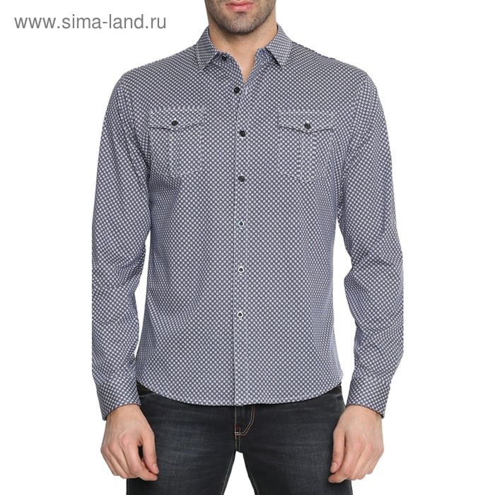 Рубашка мужская, размер 46, цвет серый 15836 - Фото 1