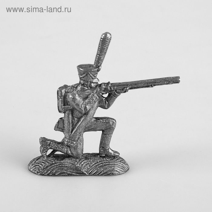 Оловянный солдатик "Русский гренадер стреляющий с колена" - Фото 1