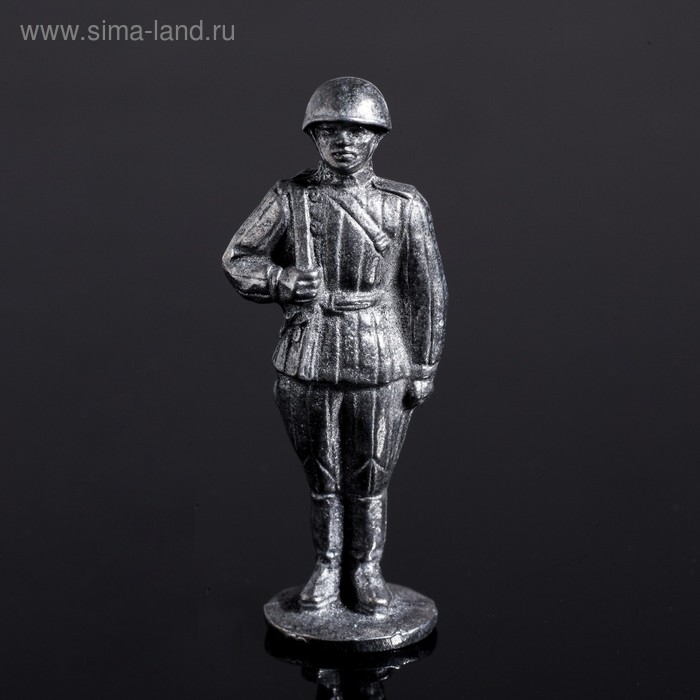 Оловянный солдатик "Рядовой в ватнике" - Фото 1
