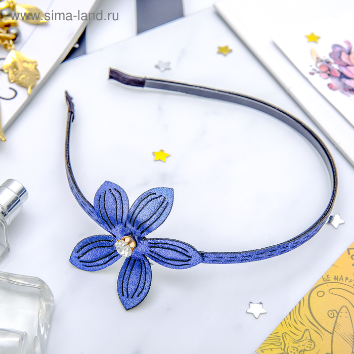 Ободок для волос "Кремлин" 0,5 см, ромашка, микс - Фото 1