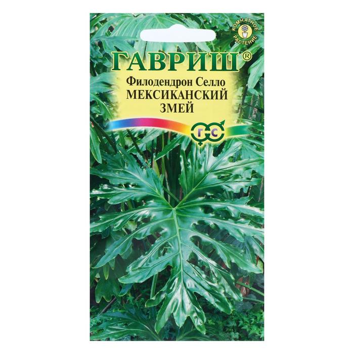 Семена комнатных цветов Филодендрон Селло "Мексиканский змей", ц/п, 5 шт. - Фото 1