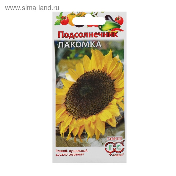 Семена Подсолнечник «Лакомка», цветной пакет, 10 г - Фото 1