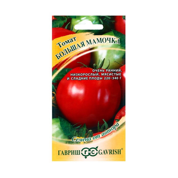 Семена Томат "Большая мамочка", очень ранний, детерминантный,низкорослый,0,05 г - Фото 1