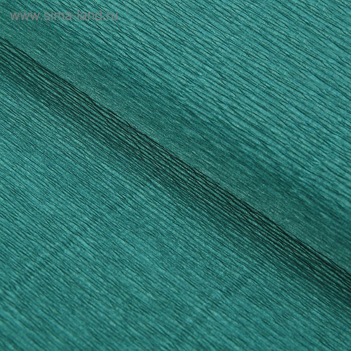 Бумага гофрированная, 960 "Тёмно-зелёная", 0,5 х 2,5 м - Фото 1