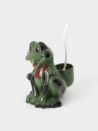 Ёршик для унитаза с подставкой «Лягушка», фарфор, зелёный - Фото 2