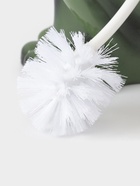 Ёршик для унитаза с подставкой «Лягушка», фарфор, зелёный - Фото 4