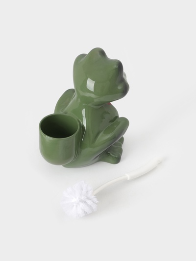 Подставка под ёрш "Лягушка", с ёршиком