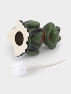 Ёршик для унитаза с подставкой «Лягушка», фарфор, зелёный - Фото 6