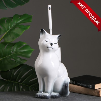 Подставка под ёрш «Кошка» с ёршиком, 20×18×37 см