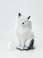 Подставка под ёрш «Кошка» с ёршиком, 20×18×37 см  (артикул 1802458)  большой выбор товаров оптом и в розницу по низким ценам с доставкой
