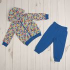 Комплект для мальчика (куртка, брюки), рост 80 см (52), цвет синий CWB 9610 (135)_М - Фото 1