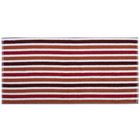 Полотенце махровое «Мехико», размер 34х78 см, цвет белый/красный, 440 г/м² - Фото 1