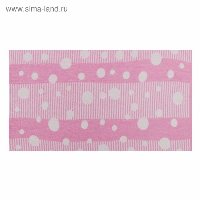 Полотенце махровое банное «Мыльные пузыри», размер 65х135 см, цвет розовый, 330 г/м² - Фото 1