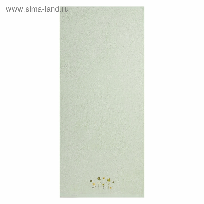 Полотенце махровое «Элегантность», размер 34х76 см, цвет зелёный, 450 г/м² - Фото 1