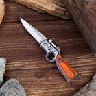 Нож складной полуавтоматический "Ружье", клинок 7 см, с фонариком - Фото 2
