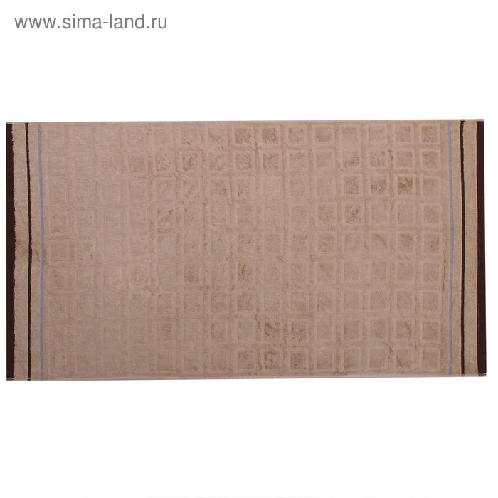 Полотенце махровое «Кирпичи», размер 34х76 см, цвет коричневый, 400 г/м² - Фото 1