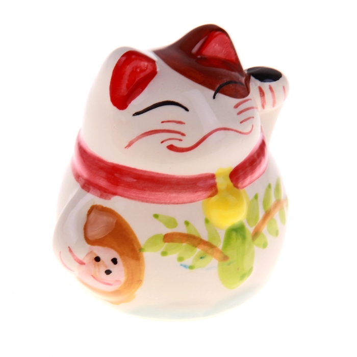 Сувенир кот копилка керамика "Манэки-нэко" h=8,5 см МИКС - Фото 1