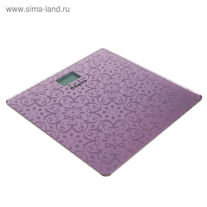 Весы напольные Sakura SA-5071FP, электронные, до 150 кг, сиреневые - Фото 1