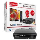 Приставка для цифрового ТВ D-COLOR DC910HD, FullHD, DVB-T2, HDMI, RCA, USB, черная - Фото 1