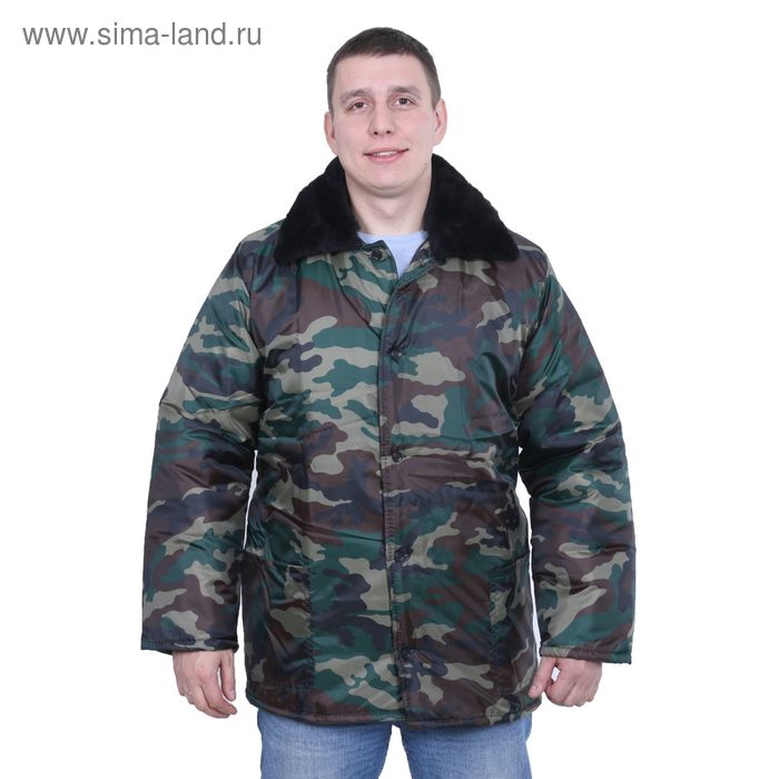 Куртка утеплённая, размер 44, рост 182-188 см, цвет зелёный - Фото 1