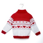 Кофта для девочки, рост 92-98 см, цвет красный - Фото 3