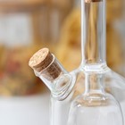 Бутыль стеклянная для соусов и масла 2 в 1 «Фьюжн. Песочные часы», 400/100 мл, 10×6,5×15 см - Фото 2