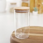 Банка стеклянная для сыпучих продуктов «Эко», 600 мл, 8,2×15,2 см - Фото 2