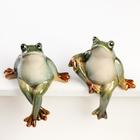 Набор фигурок 2 шт. «Лягушка», на полку, керамика, 14×10×11.5 см - Фото 2