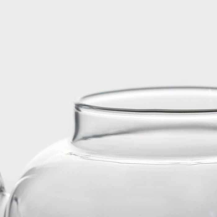 Чайник стеклянный заварочный с металлическим ситом Доляна «Калиопа», 600 мл - фото 1906834087