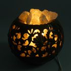 Соляная лампа "Узоры радости", керамическое основание, 21 х 21 х 20 см, 4-5 кг - Фото 3